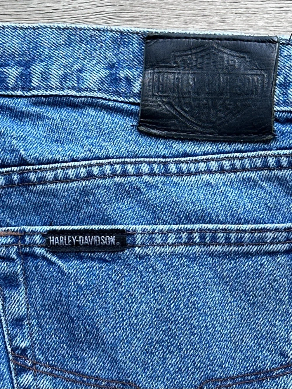 Harley Davidson Men’s Jeans 36x30 Blue Denim Straight Leg Genuine MotorClothes